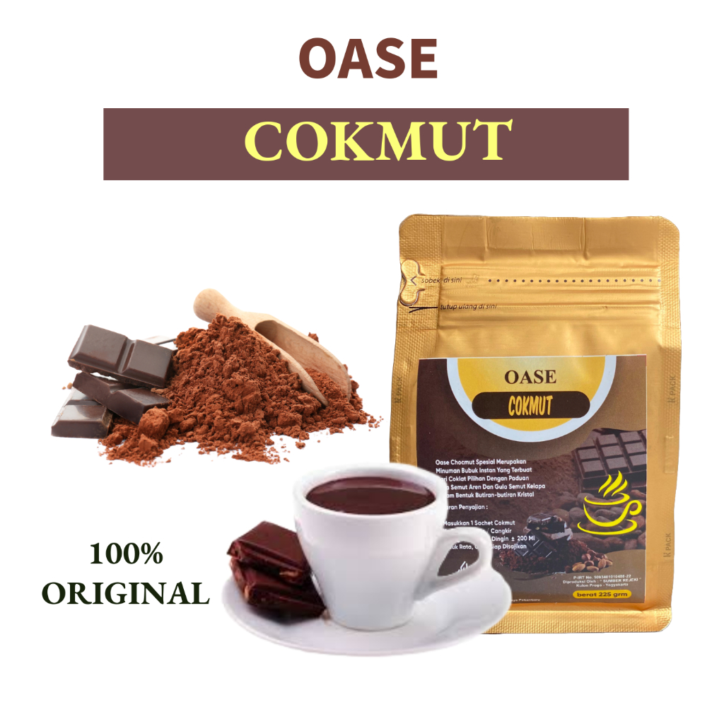 

Chocmut Sachet OASE 225 gr / Cokelat Semut Organik / Minuman Cokelat Bubuk