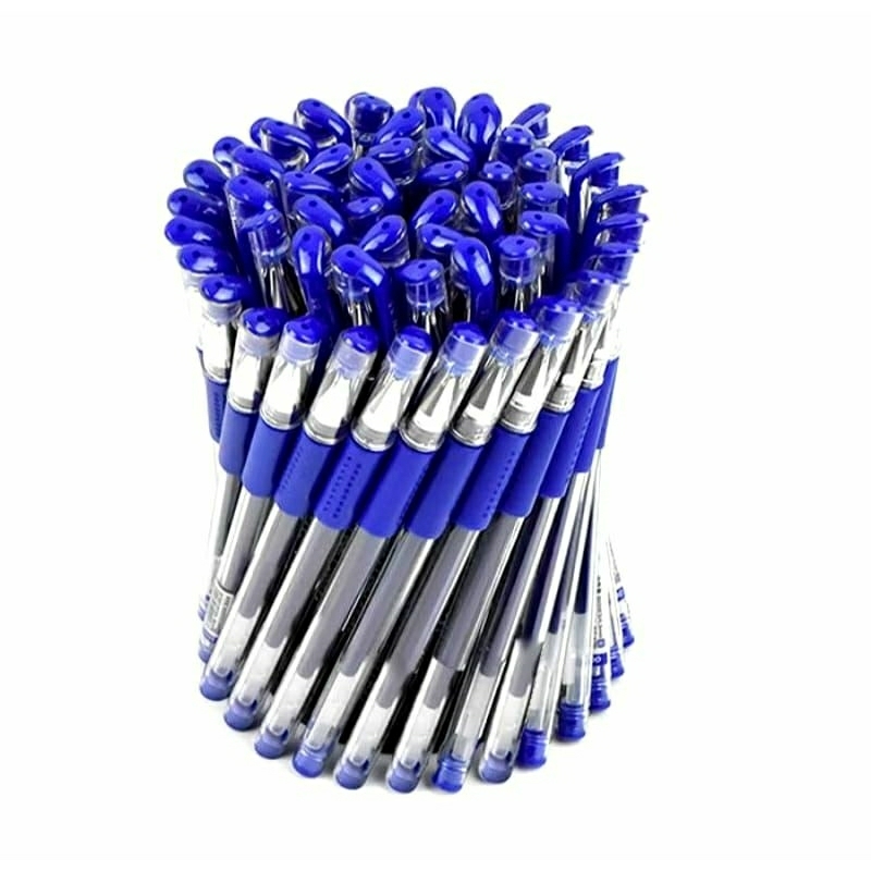 

Pulpen Tinta Cair Hitam dan Biru 0.5mm / Pena Gel Alat Tulis Kantor dan Sekolah / Refill Pena Hitam Biru