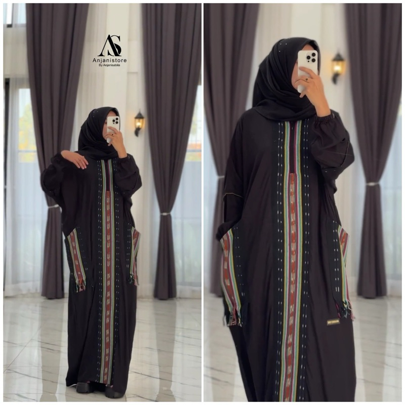 Anjani Store Kaftan Hitam Etnik Terbaru