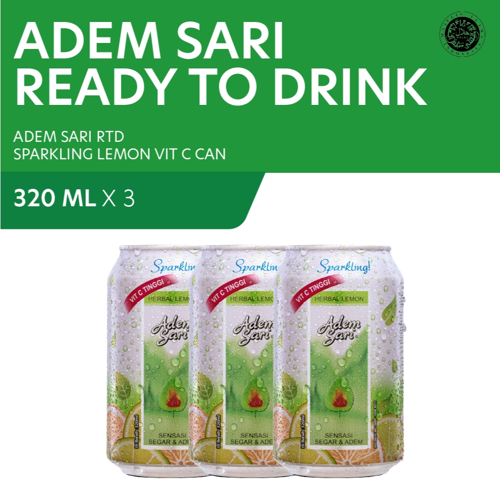 

Adem Sari Ching Ku Sparkling Lemon 320 ml 3 Pcs - Multi Pack