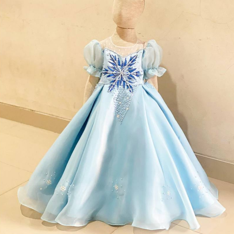 Queen Elsa Frozen Dress / Kostum Elsa Frozen / Gaun Elsa Frozen / Kostum Elsa Frozen / Gaun Karakter