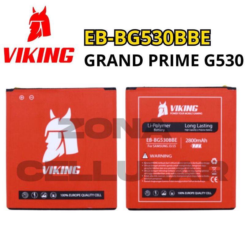 BATERAI SAMSUNG J2 PRIME / J3 / J5 (EB-BG530BBE) DOUBLE POWER VIKING / LOG-ON / OG SUPER