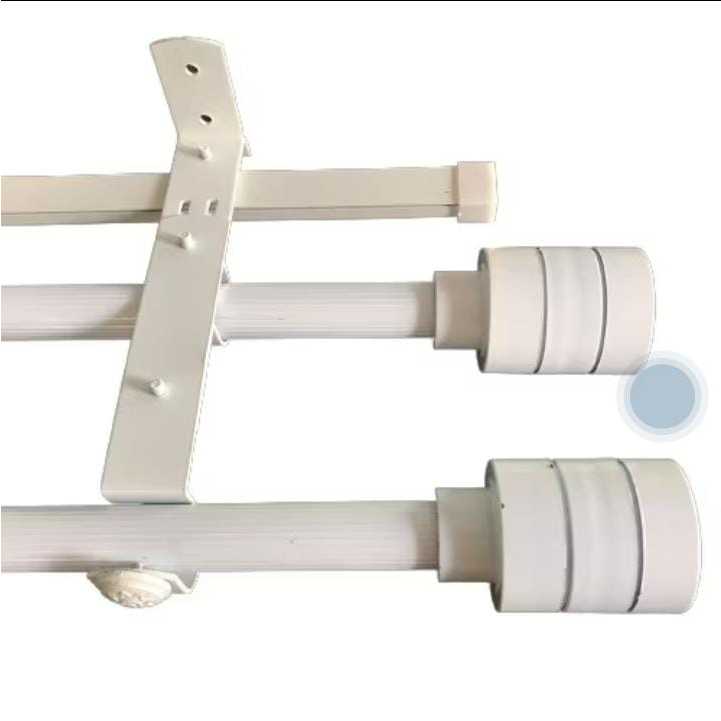 Batang Tiang Gorden Jendela Pintu Minimalis Hitam Putih Lengkap 60 100 125 150 200 CM 1.5 2 m