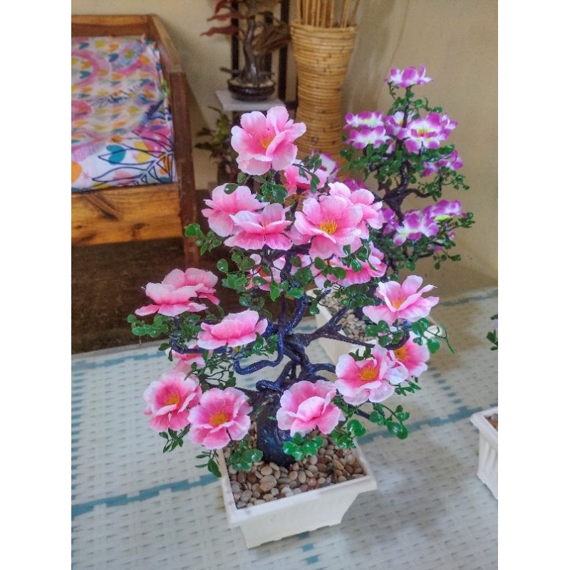 BUNGA HIAS CANTIK BONSAI BUNGA SUYOK aesthetic RUANGAN / BUNGA PAPAN SUYOK/HIASAN RUANGAN/