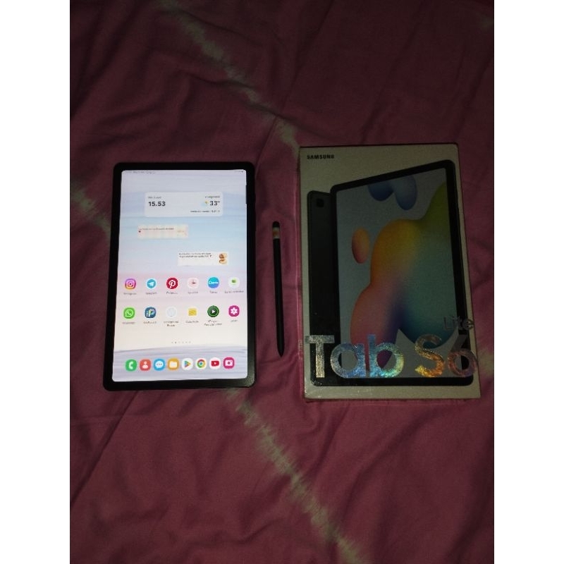 Jual Tablet Samsung Galaxy S6 Lite 2022 Grey Second like new Pemakaian Pribadi Perempuan