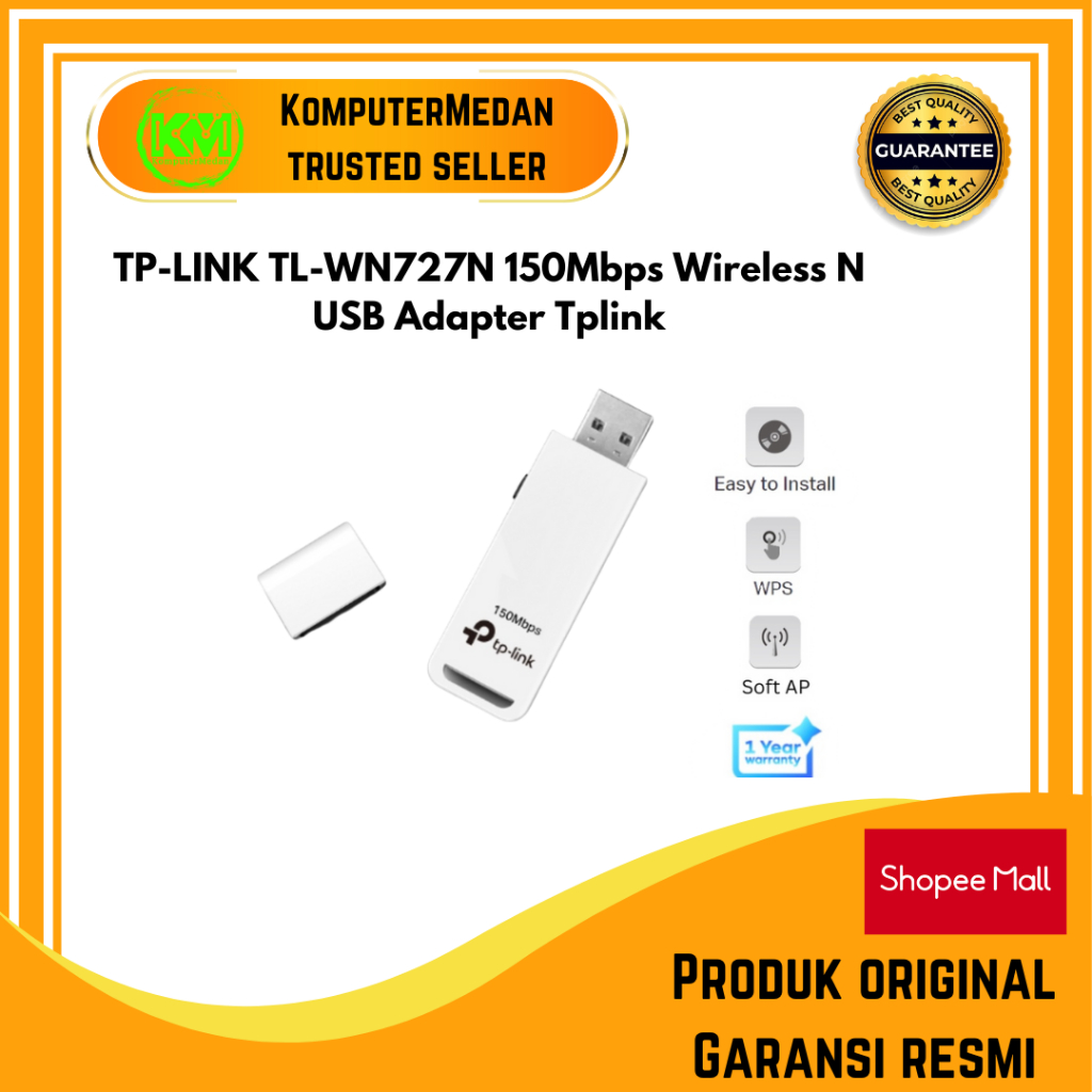 TP-LINK TL-WN727N 150Mbps Wireless N USB Adapter Tplink WN727N 727N Original