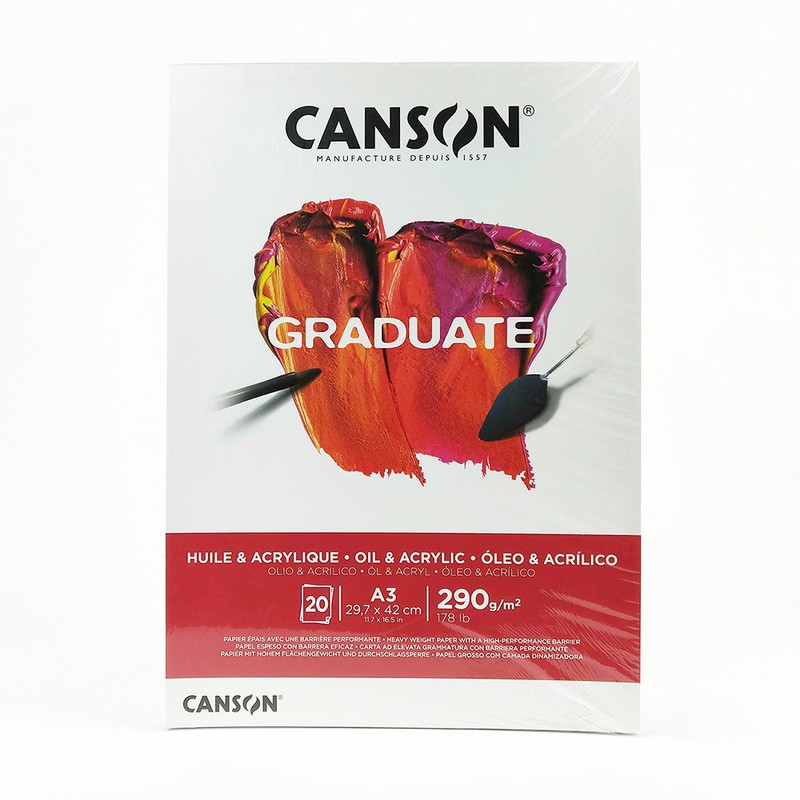 

Canson Graduate Pads For Oil Acrylic A3- Kertas Untuk Cat Minyak Dan Cat Akrilik