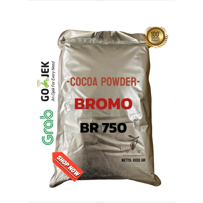 

Cokelat Bubuk BROMO BR 750 Dark Brown 1000gr Kemasan Alu Pure 100% Tanpa Campuran