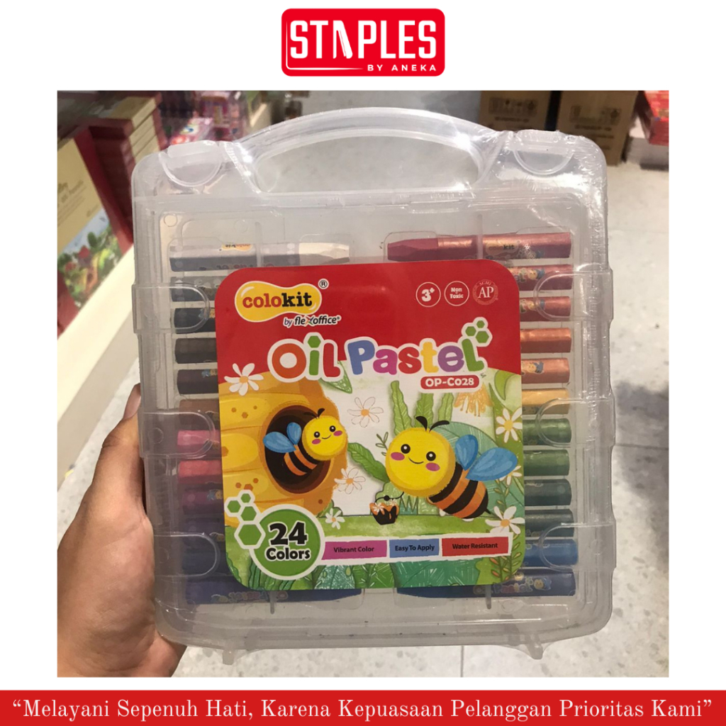 

Oil pastel 24 Colours Colokit / Crayon 24 Warna / Krayon