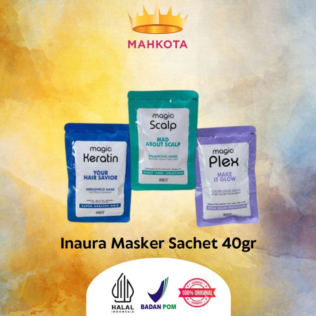 ☘️Mahkotacosmetik☘️ Inaura magia masker sachet 40 gr