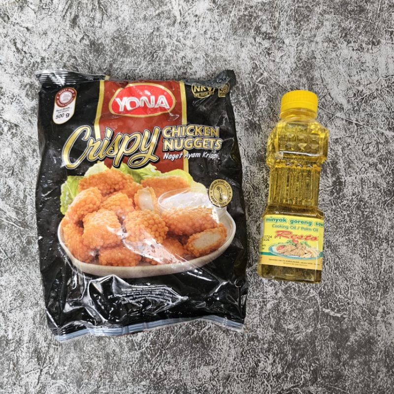 

YONA CRISPY CHICKEN NUGET 500gr (free minyak goreng)