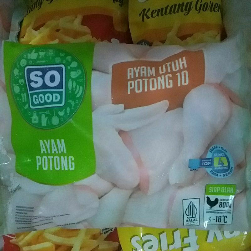 

TERMURAH so good ayam utuh 800gr so good ayam potong