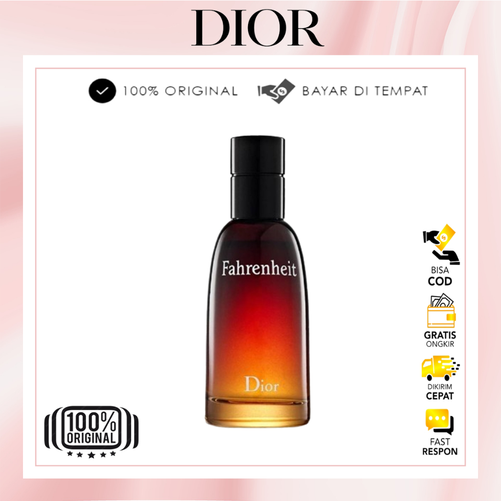 【100% Original】Christian Dior Fahrenheit EDT 100 ML/parfum tahan lama 24 jam unisex/Dior parfum