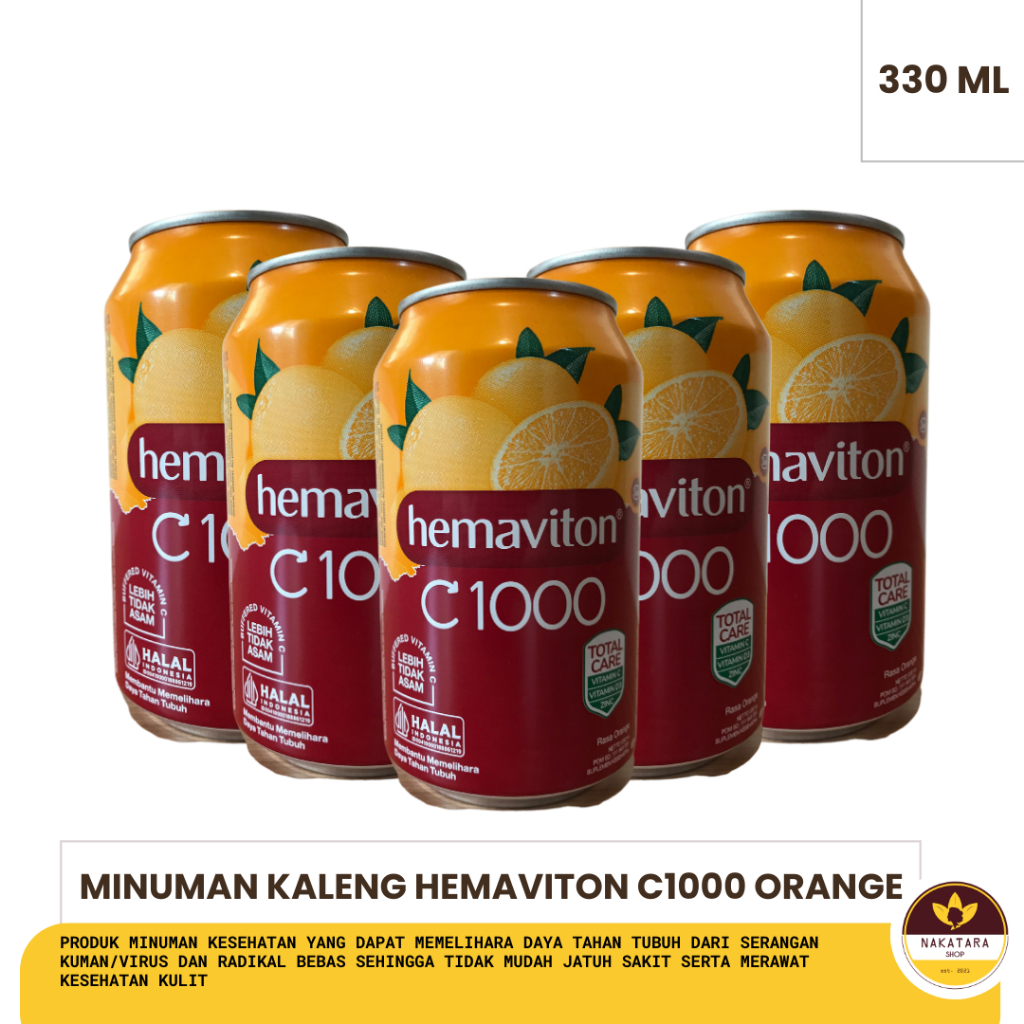 

HEMAVITON C1000 ORANGE KALENG 330ML