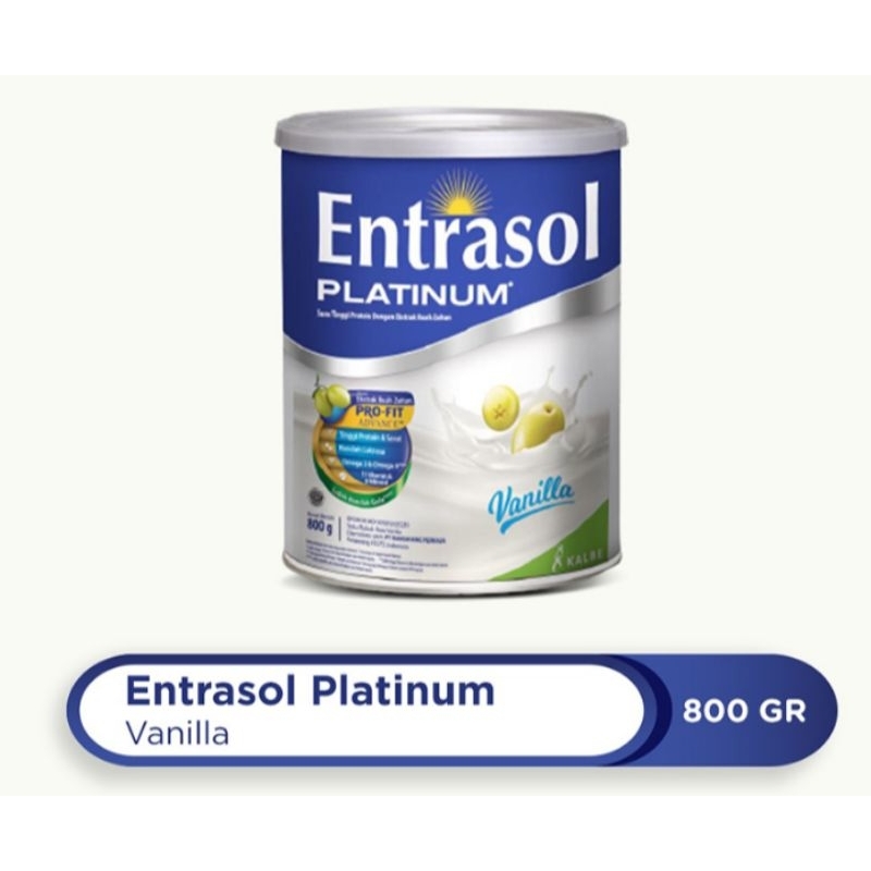 

Entrasol Platinum Susu Bubuk Nutrisi Dewasa Vanilla 800 gram