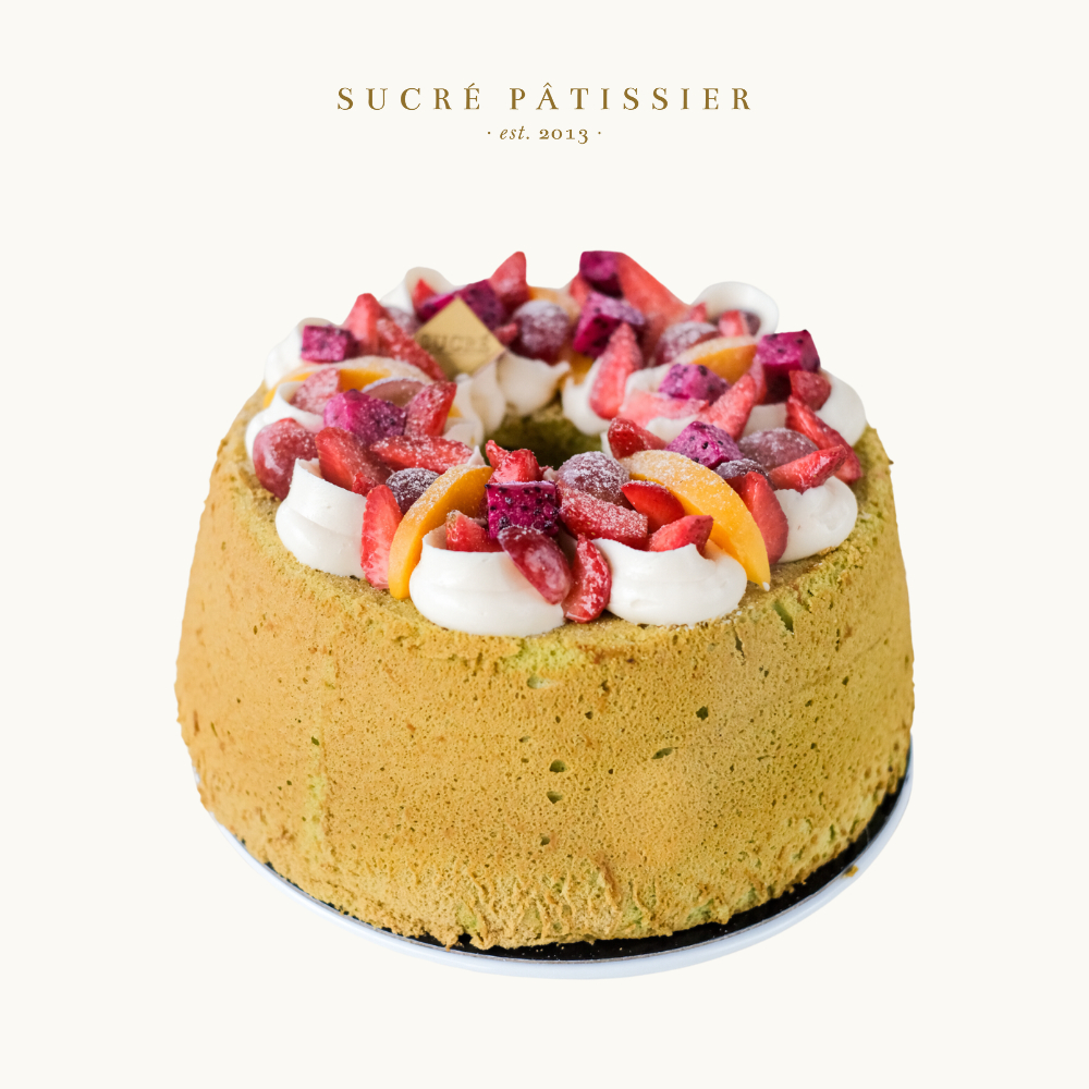 

Chiffon Cake Butter Cream Topping 26cm Sucre Patissier Kue Ulang Tahun Birthday Cake