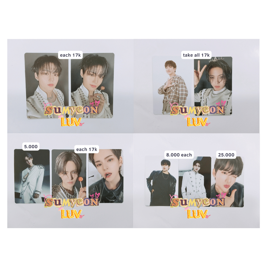 READY STOK PC PHOTOCARD TREASURE REBOOT JUNKYU YOSHI DOYOUNG JUNGHWAN