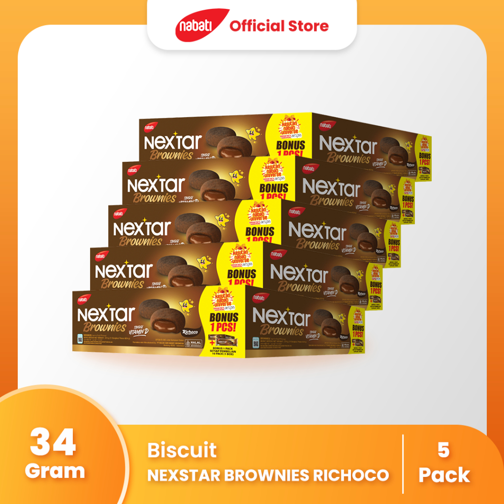 

[Bundle Pack Isi 5] Nextar Brownies Richoco 34gr