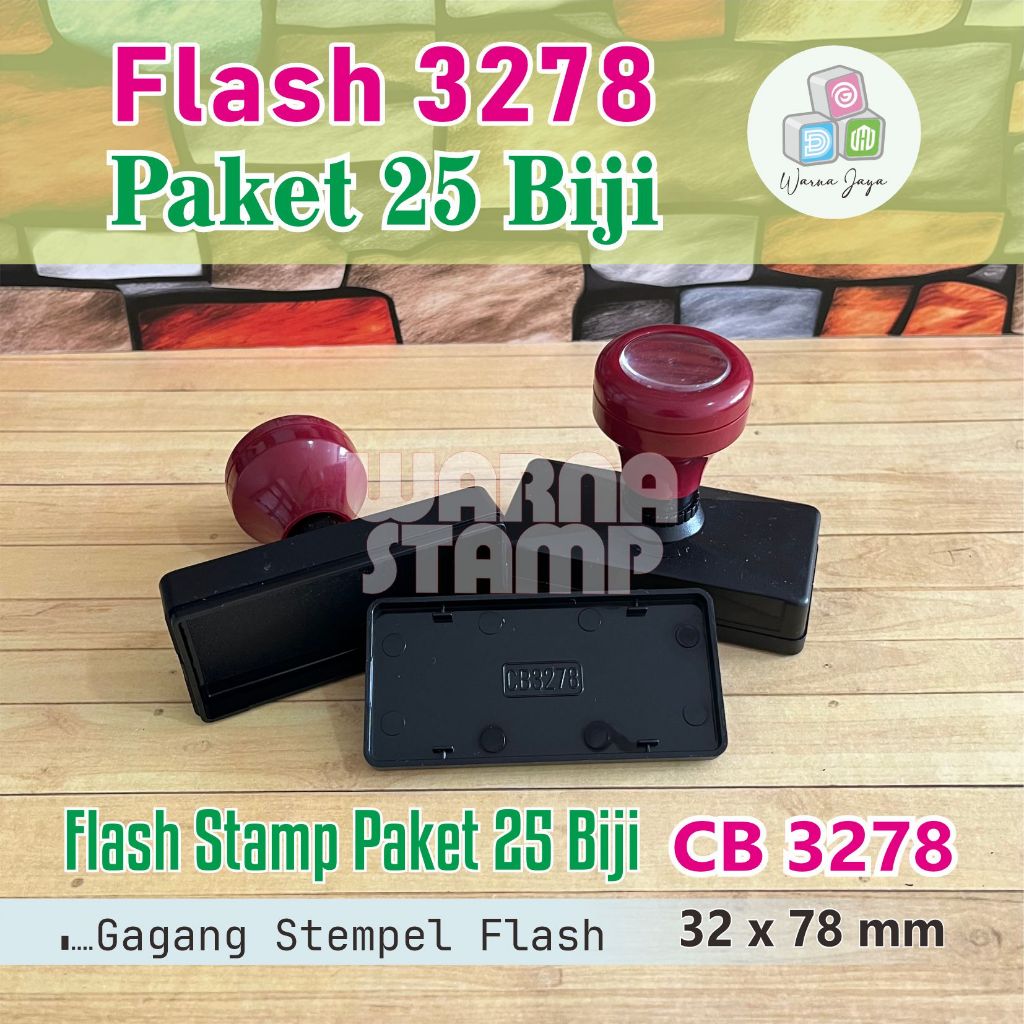 

Gagang Stempel Flash 3278 mm / Paket 25 Biji / Gagang Stamp Flash Persegi Panjang / Hanya Gagang Saja