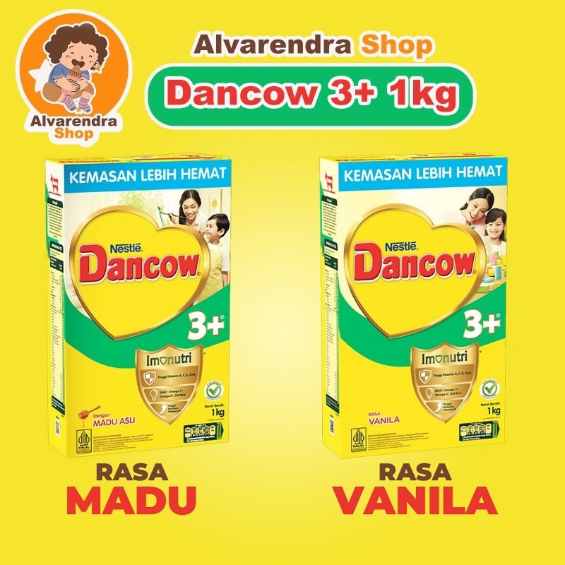 Dancow 3 Vanila Madu 750gr / 1kg 1 kg 1000 g