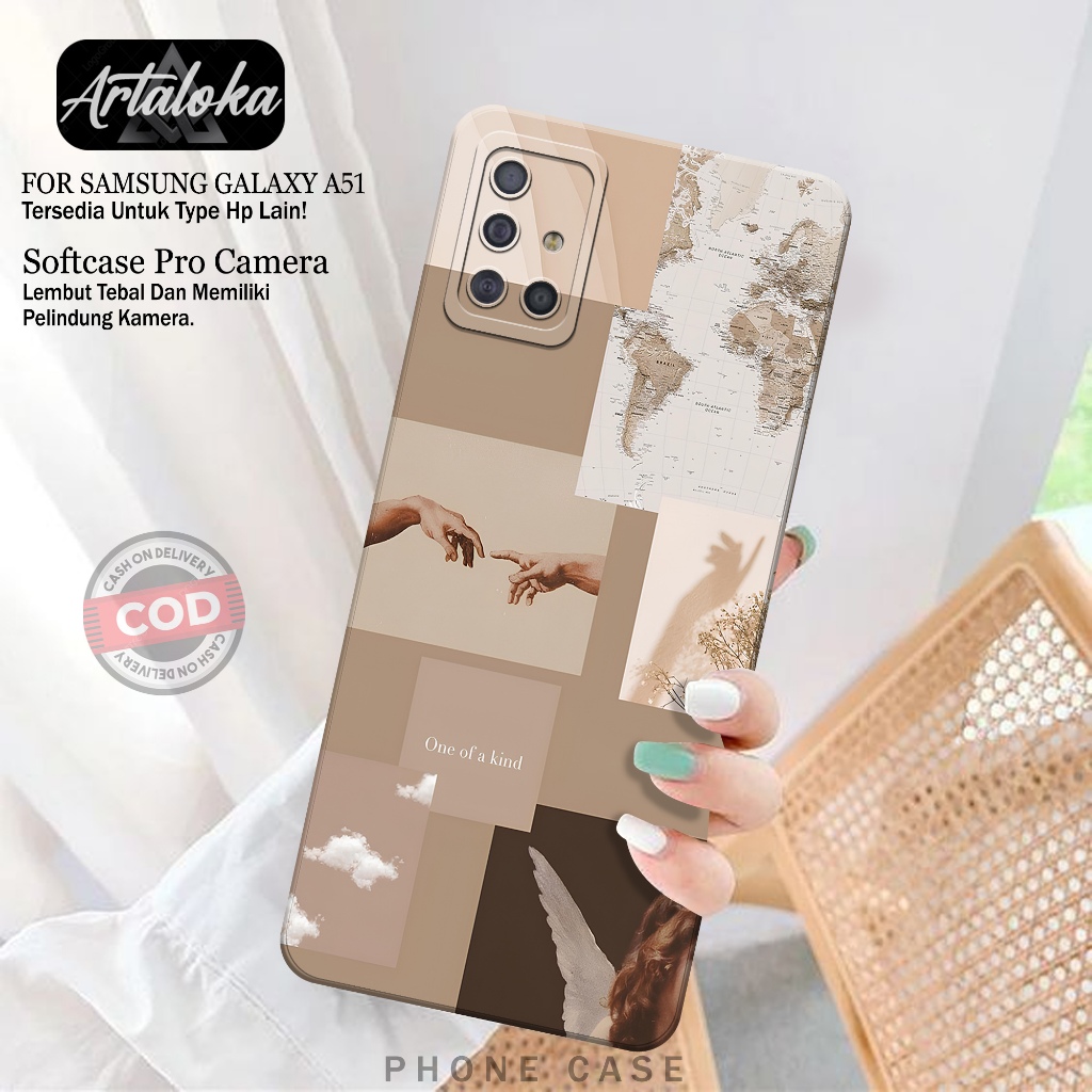 Softcase Hp Samsung Galaxy A51 Fashion Case Aesthetic Case Samsung Galaxy A51 Silikon TPU Pro Camera