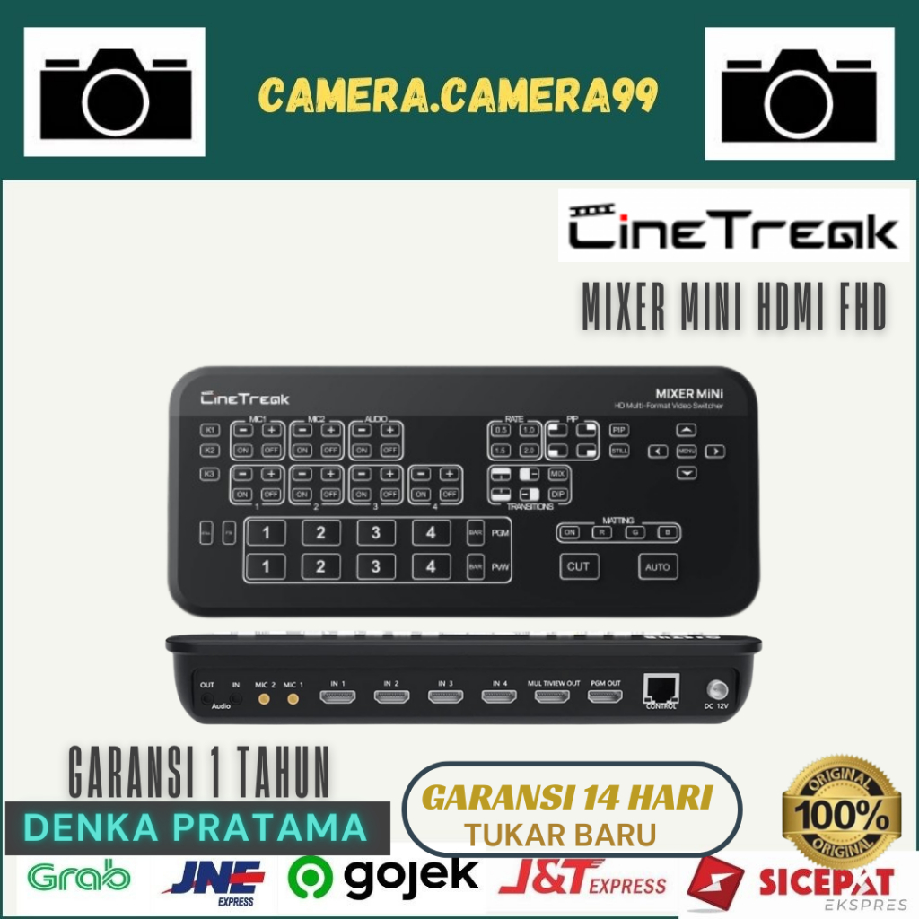 CInetreak Mixer Mini HDMI FHD Live Streaming Video Switcher