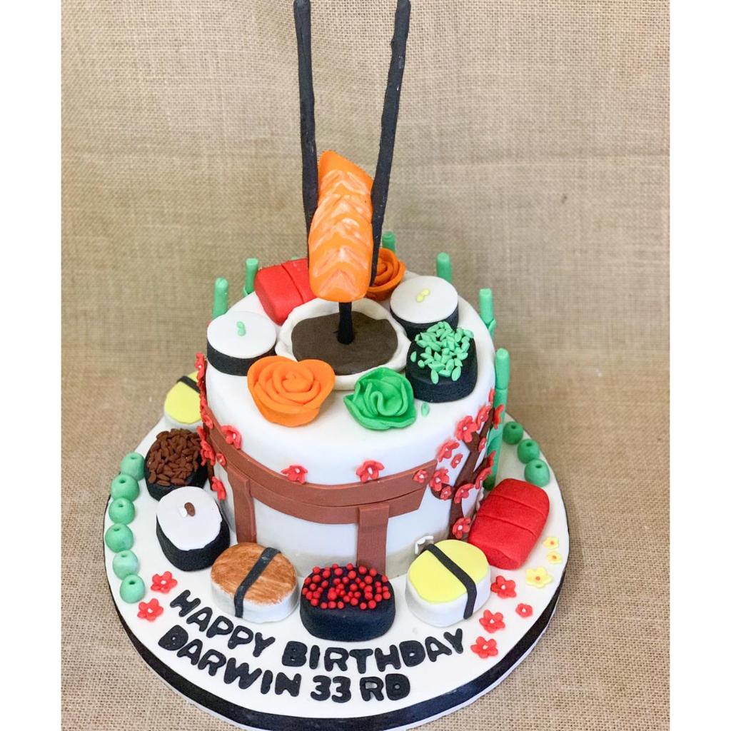 

Kue Ulang Tahun/Birthday Cake/Kue Ultah Tema Sushi/Kue Birthday Jakarta