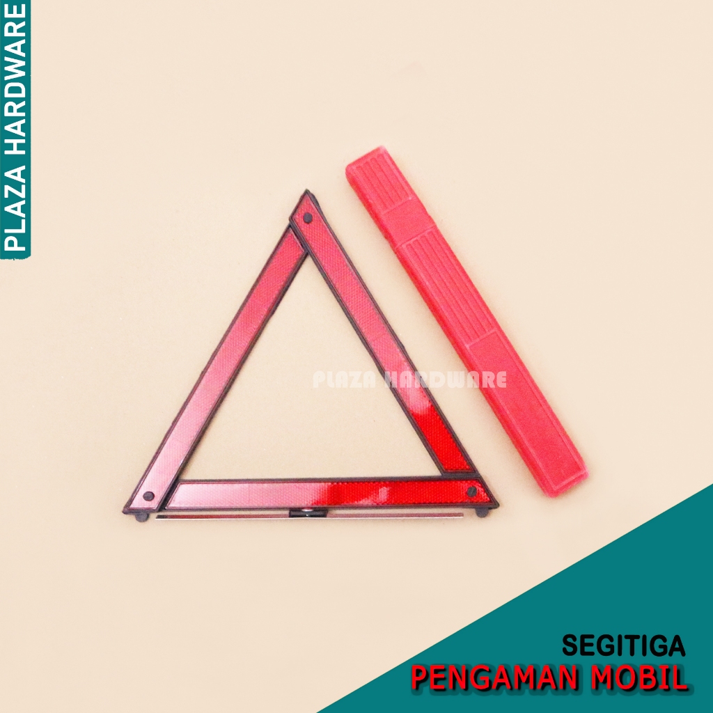 Segitiga Pengaman Mobil Mogok Reflektor Mata Kucing Darurat Merah