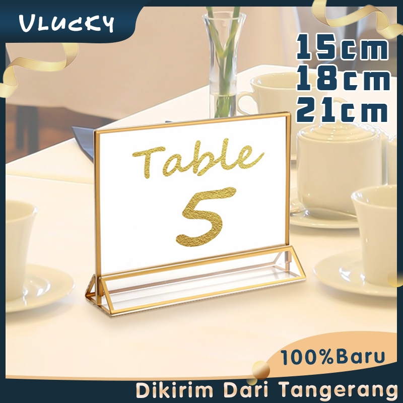 Display Menu Akrilik Standing Acrylic / Holder Brosur Ukuran A4 / Sign Holder