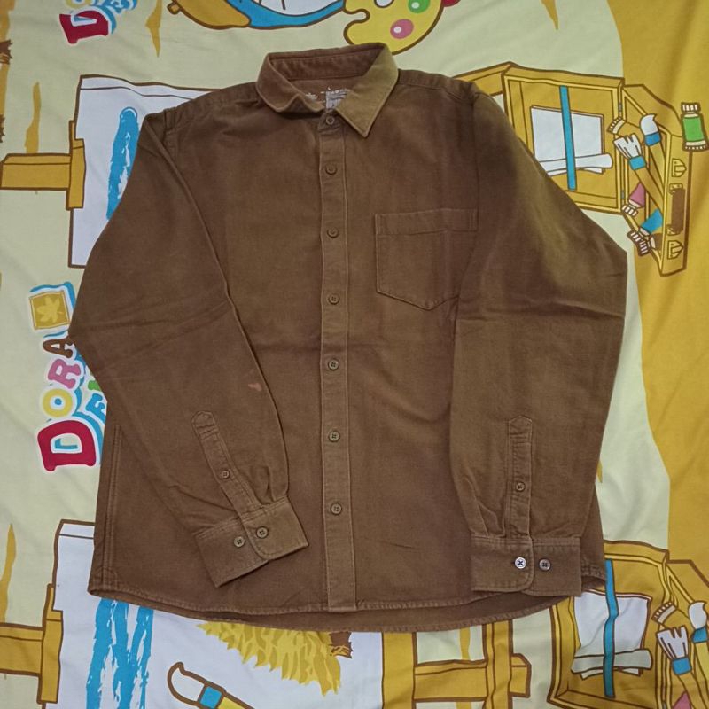 Kemeja muji coklat | Size L
