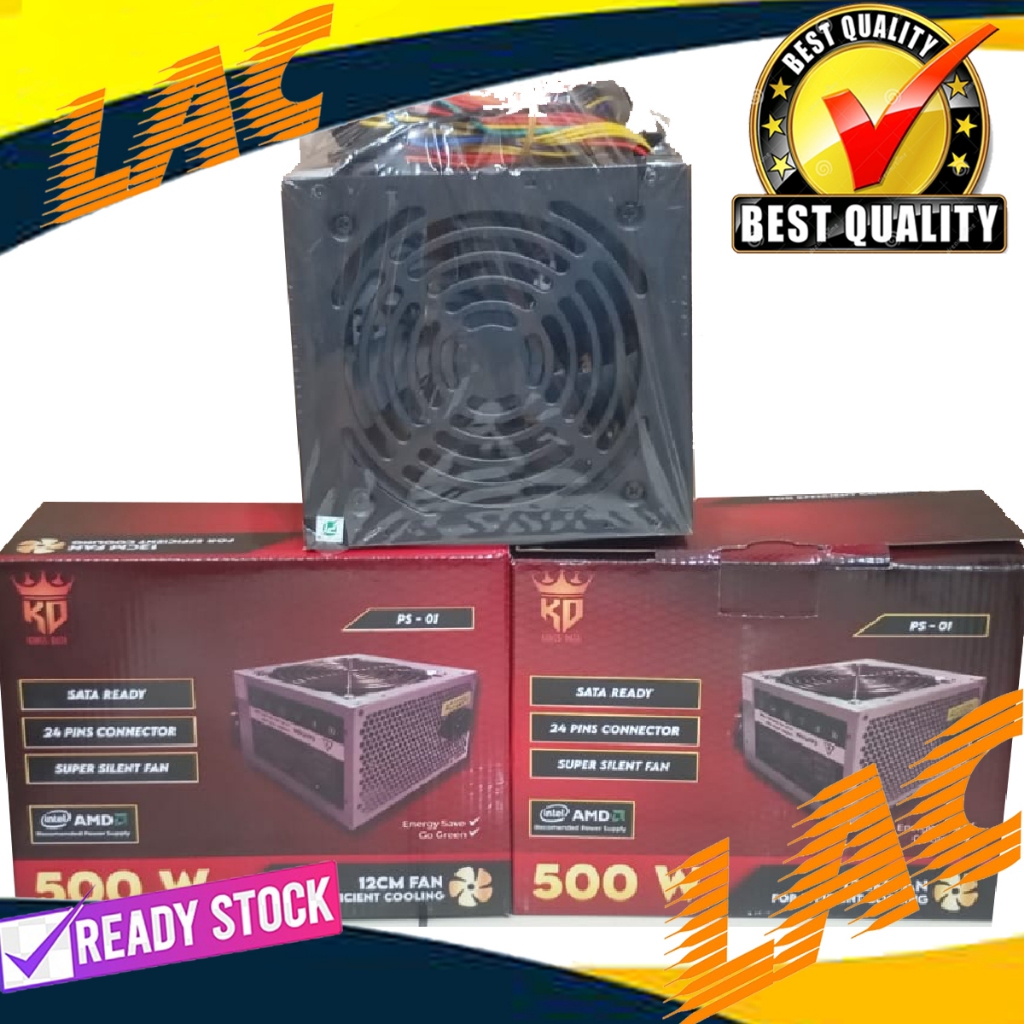 POWER SUPPLY PC 500W MEJEC PSU KOMPUTER /PSU STANDAR