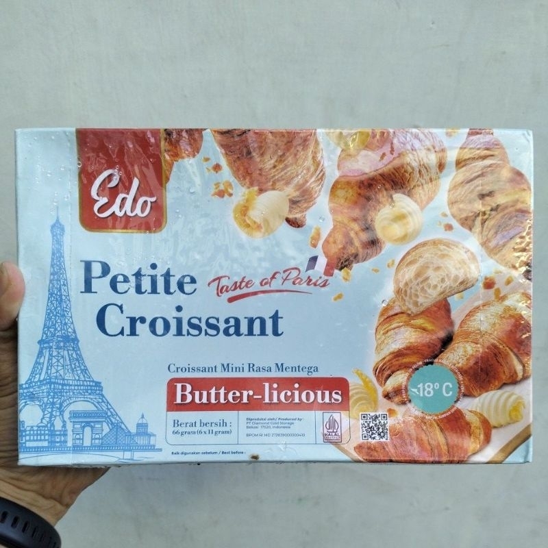 

EDO Croissant Mini Frozen Rasa Mentega isi 6