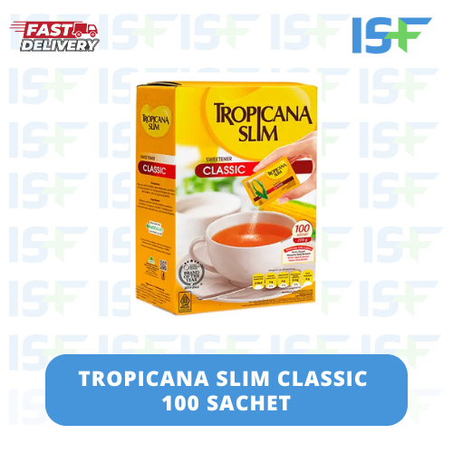 

⭐ISF⭐Tropicana Slim Classic -100's Tropicana Slim Sweetener Classic /Pemanis untuk Bantu Batasi Gula