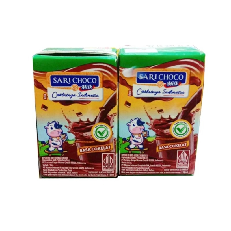 

Sariroti Milk / Sari Choco Milk 110 ml 1 Dus 40 Pcs