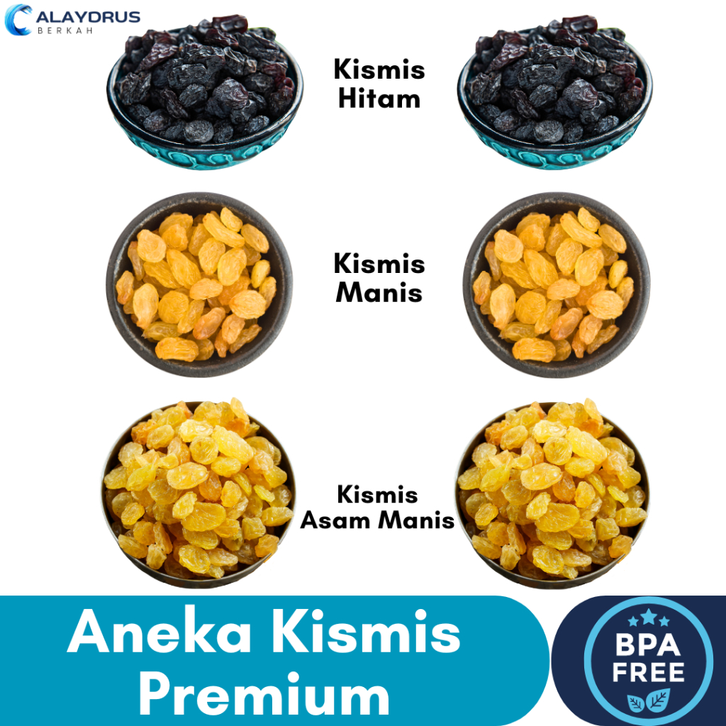 

Kismis Arab Mutiara Manis Simin 1Kg Golden Raisins Premium Organik Jumbo Oleh Oleh Haji Umroh