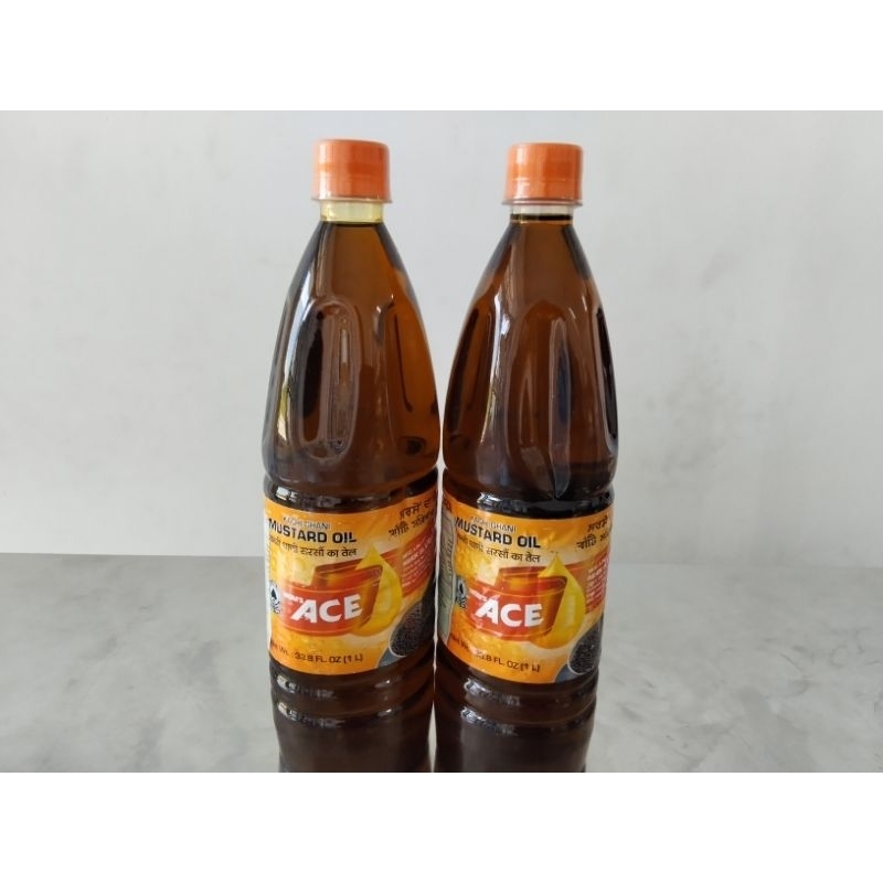 

Ace Mustard OIL / Kachi Ghani Ace / Minyak bijisawi/ 1liter