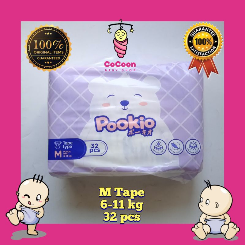 Popok Bayi Pokio Pookio Tape Perekat M32 M 32