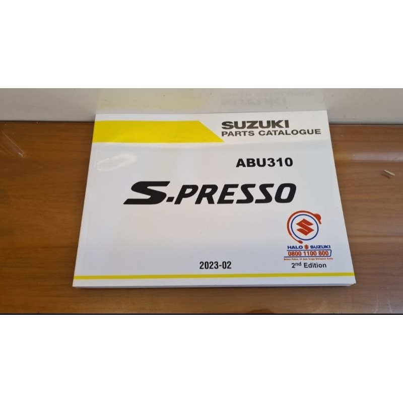 Buku Katalog Sparepart mobil Suzuki S Presso Original Suzuki