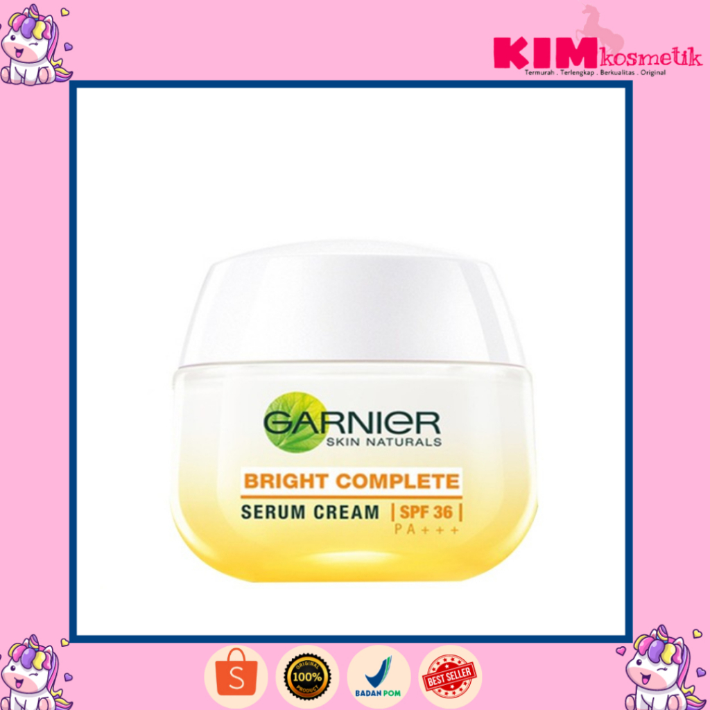 GARNIER - Bright Complete Serum Cream SPF 36 PA+++ 3x VITAMIN C + Lemon 50ML