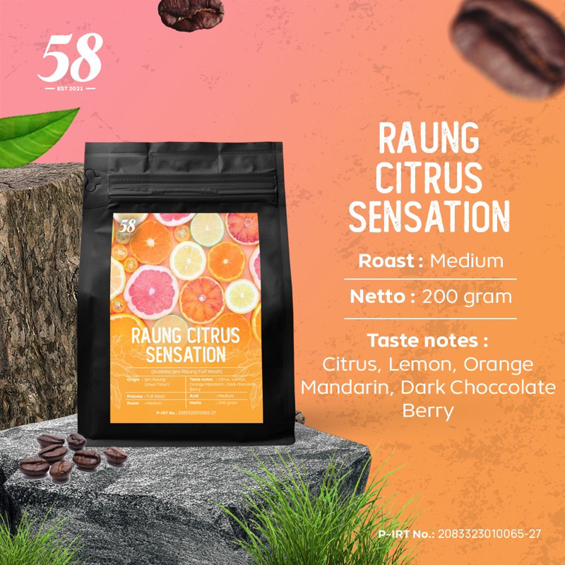 

Raung Citrus Sensation (Arabika Ijen Raung FW Specialty)