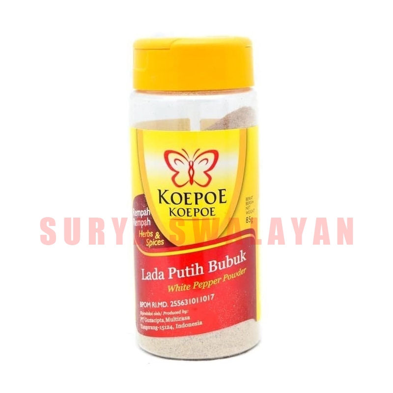 

Koepoe Koepoe Lada Putih Bubuk 85 Gr