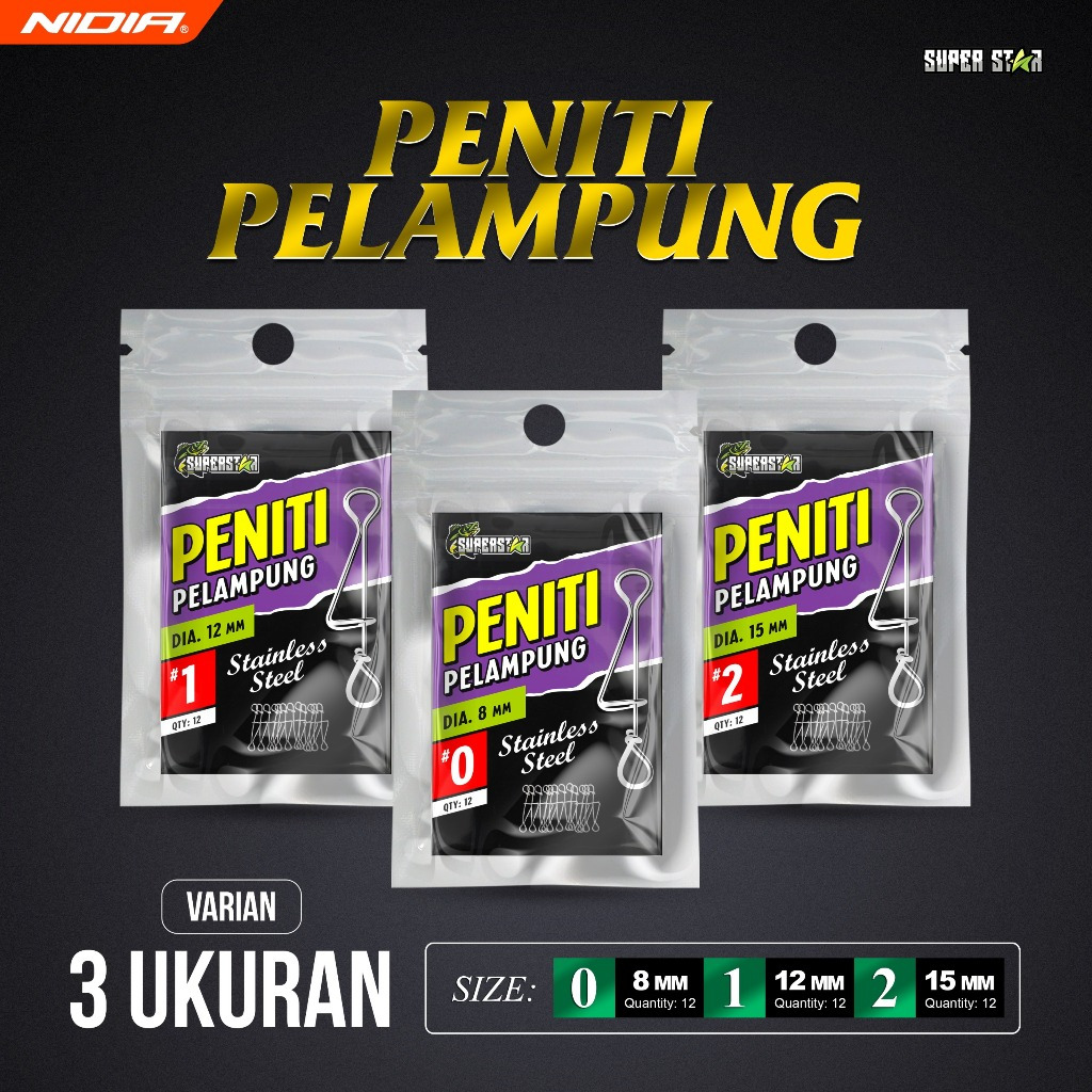 PENITI PELAMPUNG PANCING | SNAP PENITI GALATAMA SUPERSTAR STAINLESS STEEL