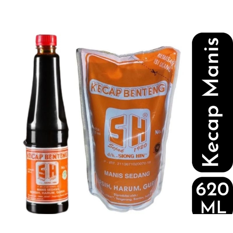 

Kecap Benteng SH Kemasan Pouch / Botol 620 ml