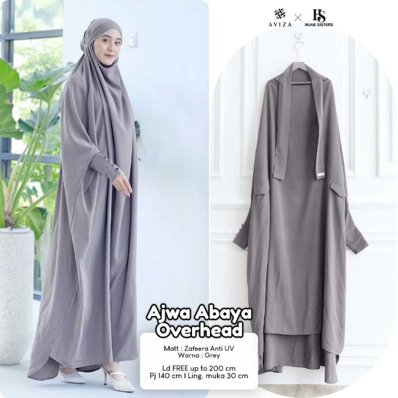 Ajwa Abaya Overhead by Hijab Sister's