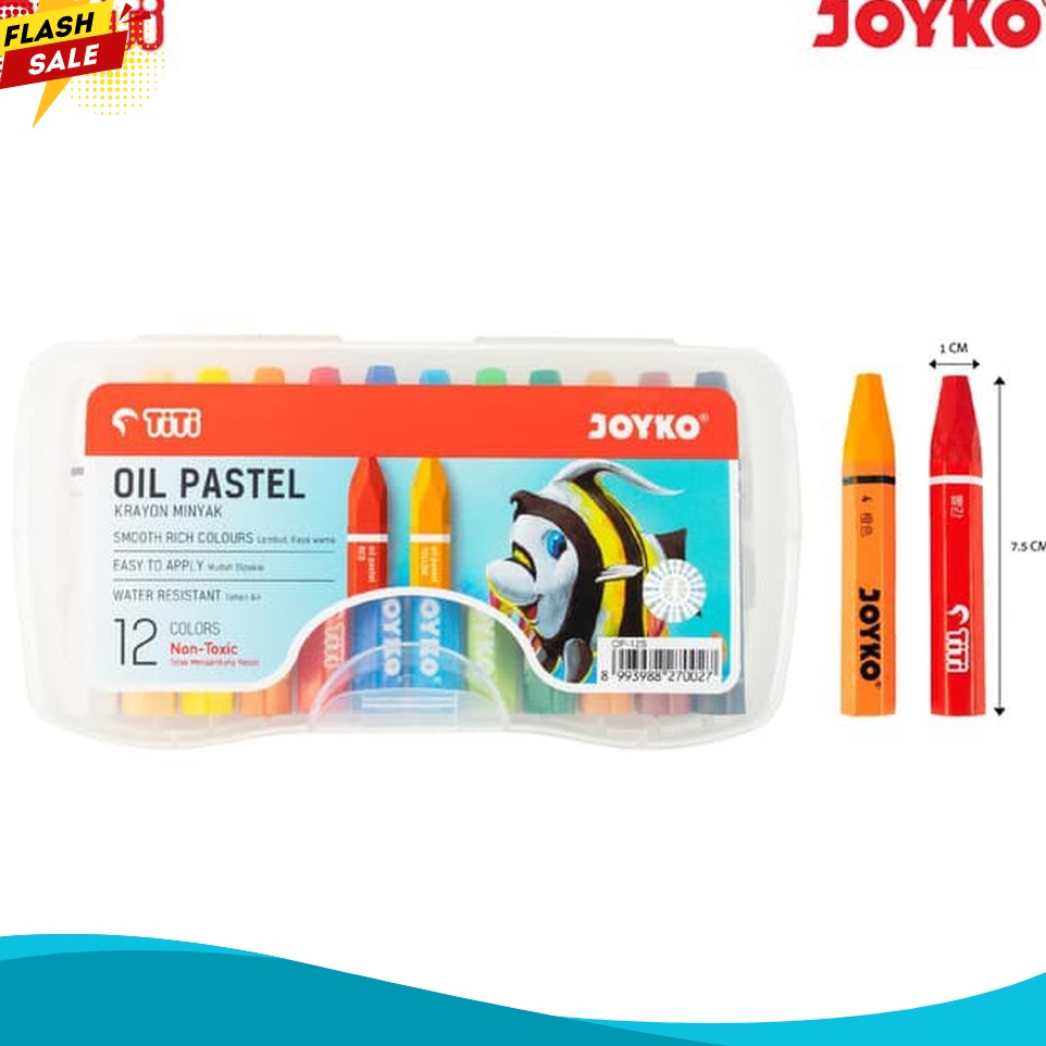 

KHUSUS Oil Pastel Krayon Minyak TiTi OP12S 12 Warna Colors