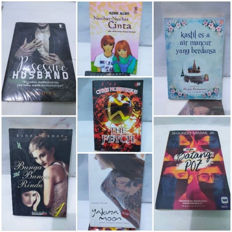 Novel Nasihat nasihat cinta. Kastil es & air mancur yang berdansa. Bunga bunga rindu. Possessive hus