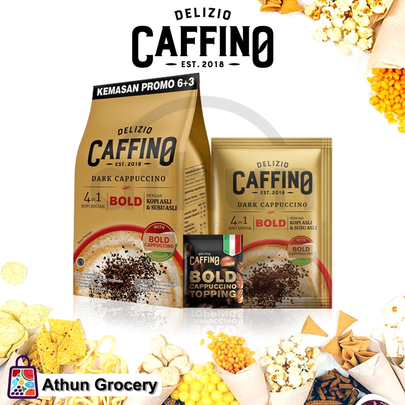 

Caffino Kopi Instan 4 in 1 Dark Cappuccino Kemasan 6x25 g