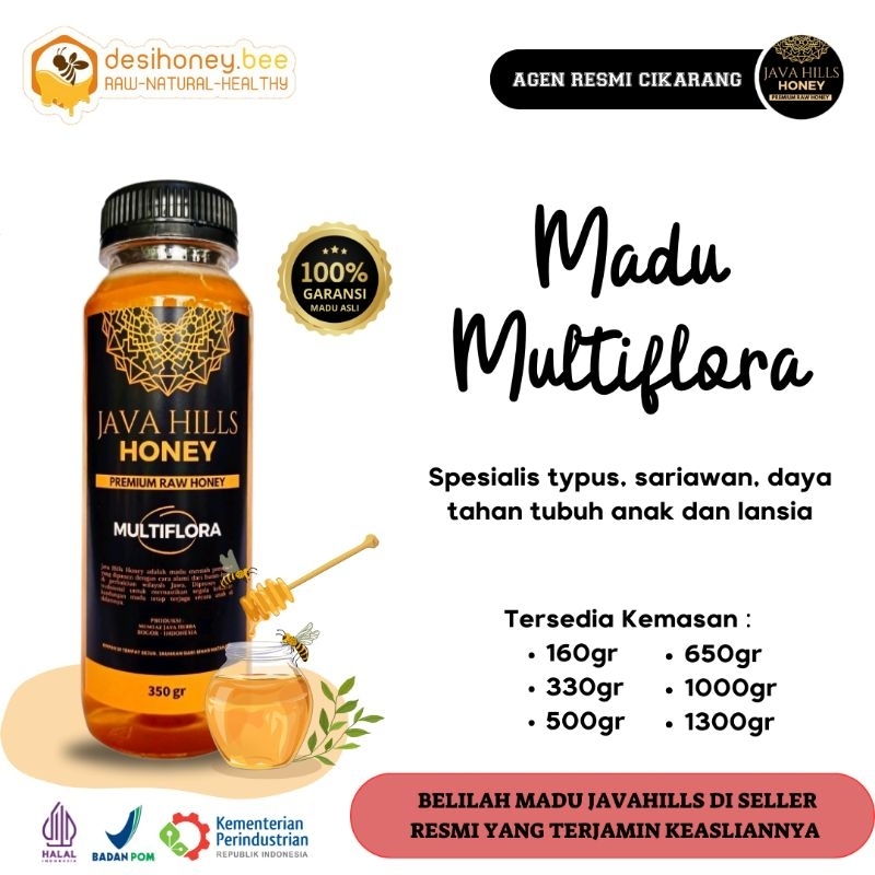 

Madu Murni Multiflora Javahills Honey Asli Premium 100% Raw Honey Meningkatkan Imunitas Stamina Kesehatan Tubuh | Java Hills Mumtaz Kemasan 1000gr | 1kilo