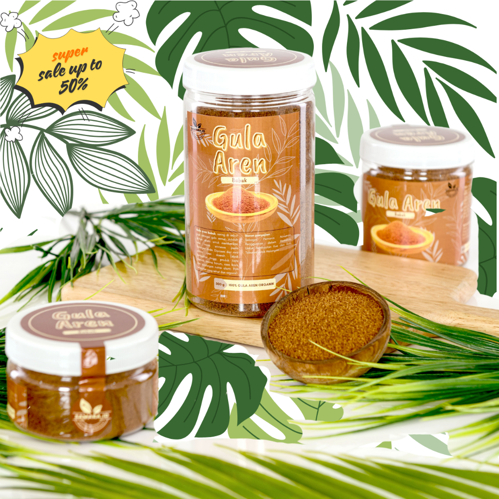

Gula Aren Bubuk Organik 100% Tanpa Campuran (Gula Semut Aren /Powder Palm Sugar )