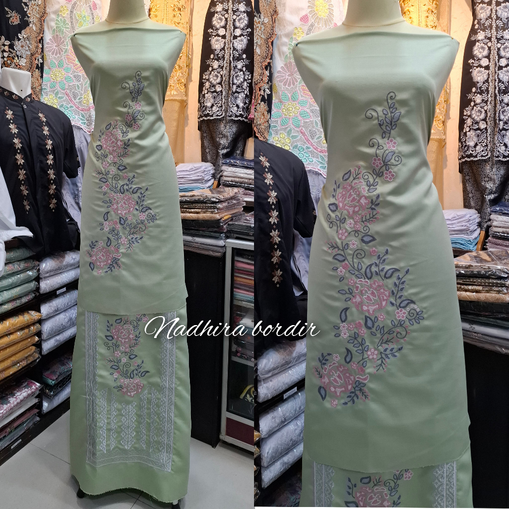 BAHAN BAJU KURUNG / BAHAN BAJU BORDIR / BAHAN BAJU KURUNG BORDIR BUKITTINGGI / BAJU KURUNG BORDIR / 